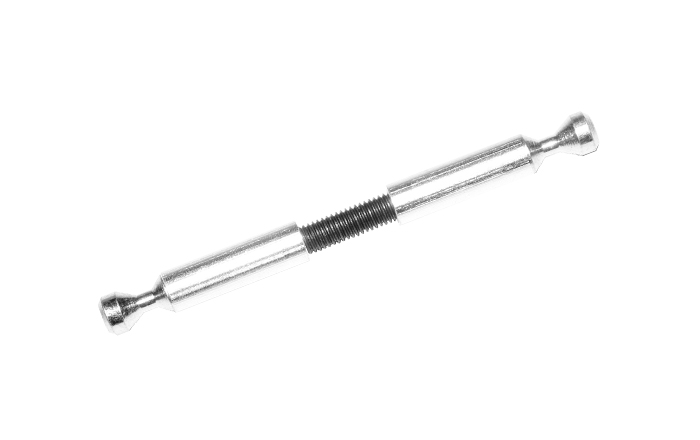 FF Doppeldübel / Mittelwandverbinder, ø7x 41 mm,  M5 Gewinde, Stahl verzinkt 